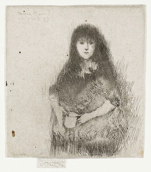 Portrait of a Little Spanish Girl, 1887. Creator: Theodore Roussel