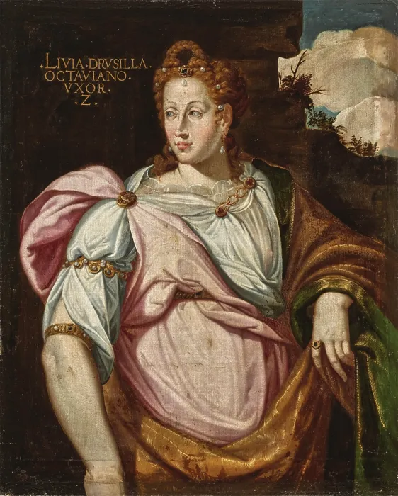 Framed Print : Portrait of Livia Drusilla, wife of Augustus, the first Roman emperor, End of 16th century. Creator: Anonymous Framed Print : Portrait of Livia Drusilla, wife of Augustus, the first Roman emperor, End of 16th century. Creator: Anonymous