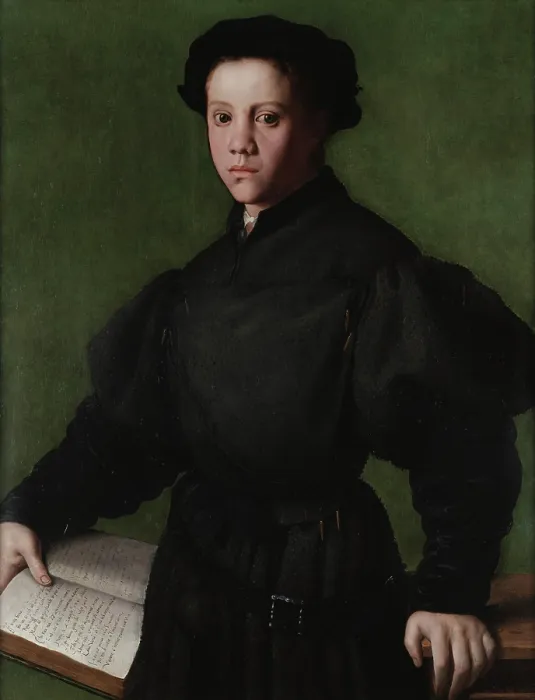 Framed Print : Portrait of Lorenzo Lenzi, c1527. Creator: Bronzino, Agnolo (1503-1572) Framed Print : Portrait of Lorenzo Lenzi, c1527. Creator: Bronzino, Agnolo (1503-1572)
