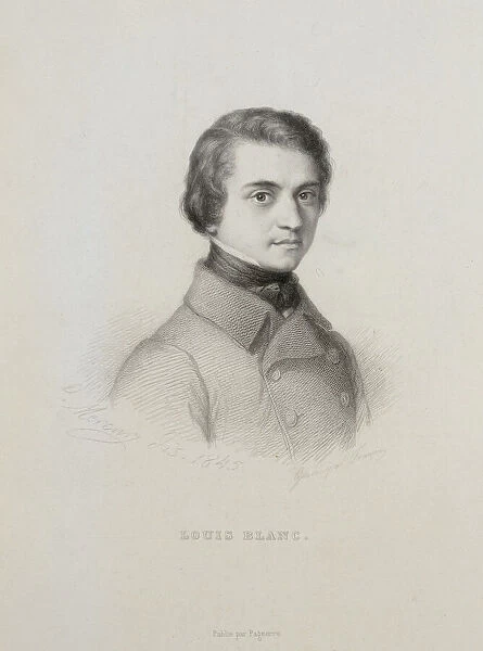 Portrait of Louis Blanc (1811-1882), 1845. Creator: Anonymous