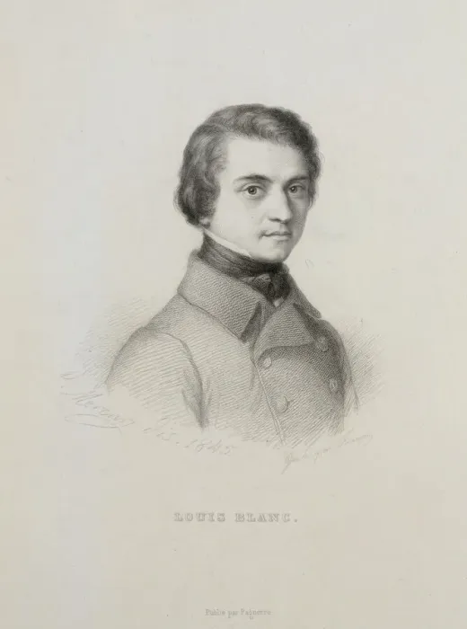 Framed Print : Portrait of Louis Blanc (1811-1882), 1845. Creator: Anonymous Framed Print : Portrait of Louis Blanc (1811-1882), 1845. Creator: Anonymous