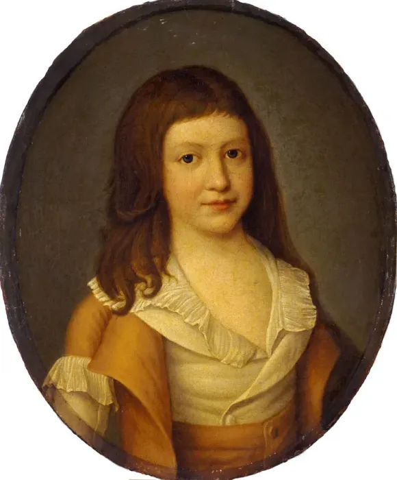 Framed Print : Portrait of Louis-Charles, Prince Royal of France (1785-1795), Early 1790s