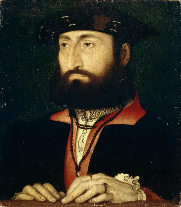 Framed Print : Portrait of Louis of Cleve (1495-1545), Duke of Nevers, ca 1533-1534. Creator: Clouet, Jean (c. 1485-1541) Framed Print : Portrait of Louis of Cleve (1495-1545), Duke of Nevers, ca 1533-1534. Creator: Clouet, Jean (c. 1485-1541)