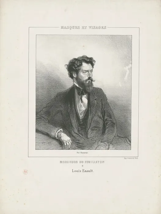 Framed Print : Portrait of Louis Énault (1824-1900), 1853. Creator: Gavarni, Paul (1804-1866) Framed Print : Portrait of Louis Énault (1824-1900), 1853. Creator: Gavarni, Paul (1804-1866)