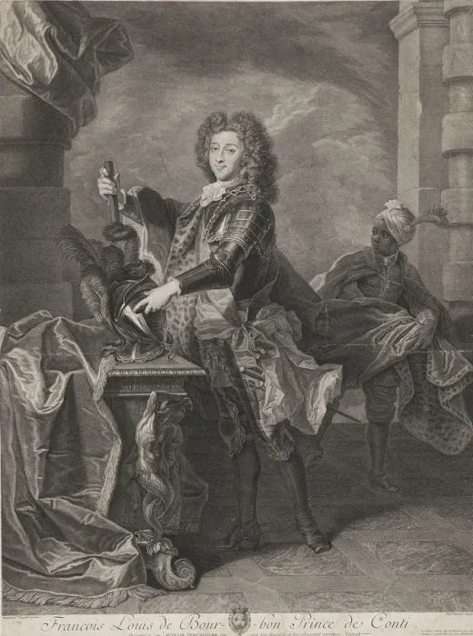 Framed Print : Portrait of Louis Francois de Bourbon, Prince of Conti (1717-1776), 1738