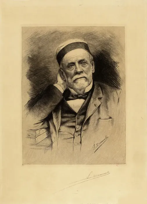 Framed Print : Portrait of Louis Pasteur. Creator: Desmoulin; Fernand (1853-1914) Framed Print : Portrait of Louis Pasteur. Creator: Desmoulin; Fernand (1853-1914)