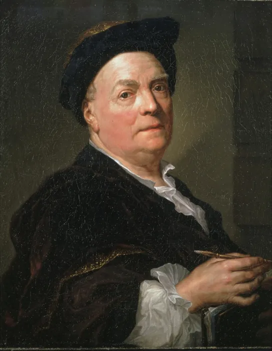 Framed Print : Portrait of Louis de Silvestre (1675-1760), 1745-1746. Creator: Mengs, Anton Raphael (1728-1779) Framed Print : Portrait of Louis de Silvestre (1675-1760), 1745-1746. Creator: Mengs, Anton Raphael (1728-1779)