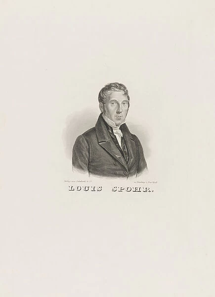 Portrait of Louis Spohr (1784-1859), c. 1830-1840. Creator: Anonymous