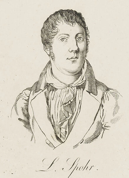 Portrait of Louis Spohr (1784-1859), c. 1830. Creator: Anonymous