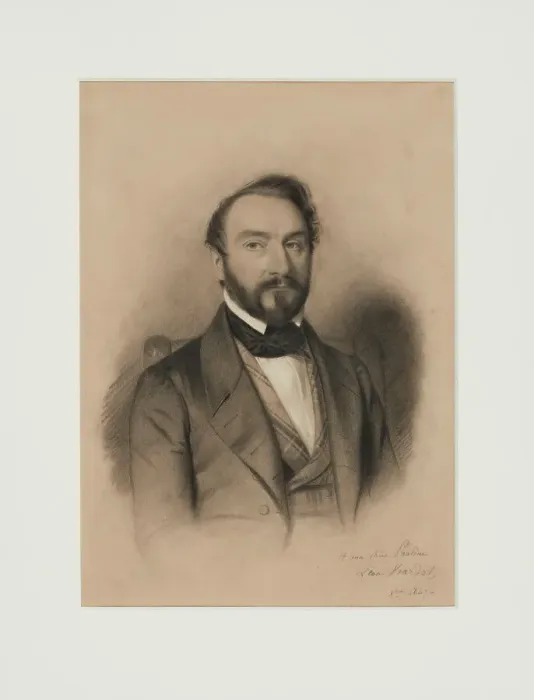 Framed Print : Portrait of Louis Viardot, 1847. Creator: Viardot; Léon (1805-1900) Framed Print : Portrait of Louis Viardot, 1847. Creator: Viardot; Léon (1805-1900)