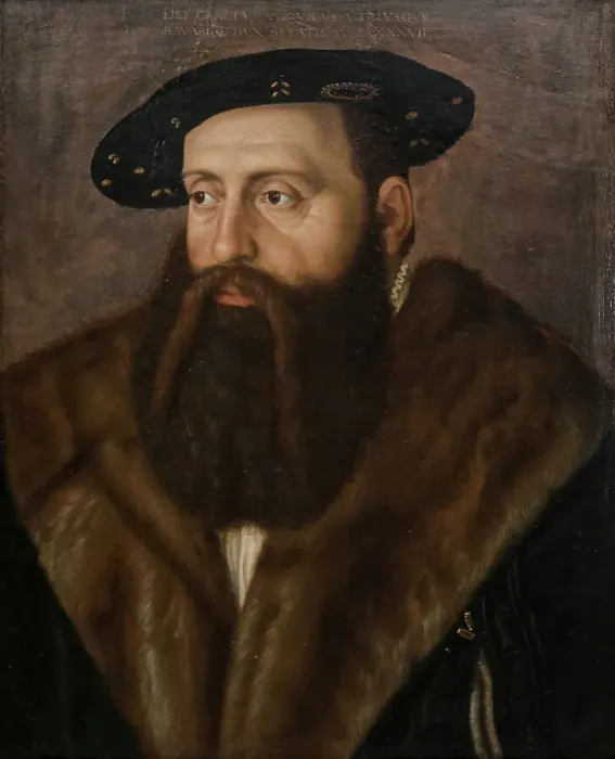 Framed Print : Portrait of Louis X, Duke of Bavaria (1495-1545), 1532. Creator: Beham; Barthel (c. 1502-1540) Framed Print : Portrait of Louis X, Duke of Bavaria (1495-1545), 1532. Creator: Beham; Barthel (c. 1502-1540)