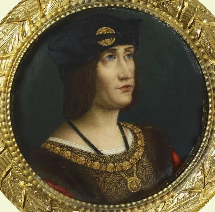 Framed Print : Portrait of Louis XII, King of France (1498-1515). Artist: Lee, Joseph (1780-1859) Framed Print : Portrait of Louis XII, King of France (1498-1515). Artist: Lee, Joseph (1780-1859)