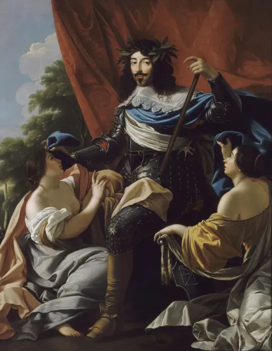 Framed Print : Portrait of Louis XIII of France (1601-1643). Artist: Vouet, Simon, (School) Framed Print : Portrait of Louis XIII of France (1601-1643). Artist: Vouet, Simon, (School)