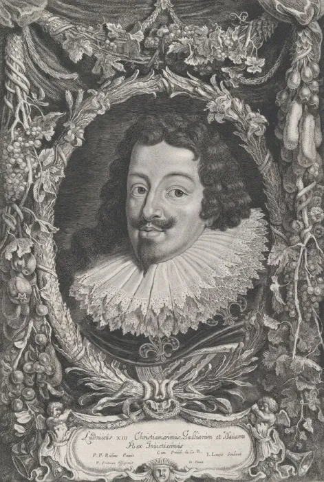 Framed Print : Portrait of Louis XIII, King of France, ca. 1650. Creators: Jacob Louys, Pieter Soutman Framed Print : Portrait of Louis XIII, King of France, ca. 1650. Creators: Jacob Louys, Pieter Soutman