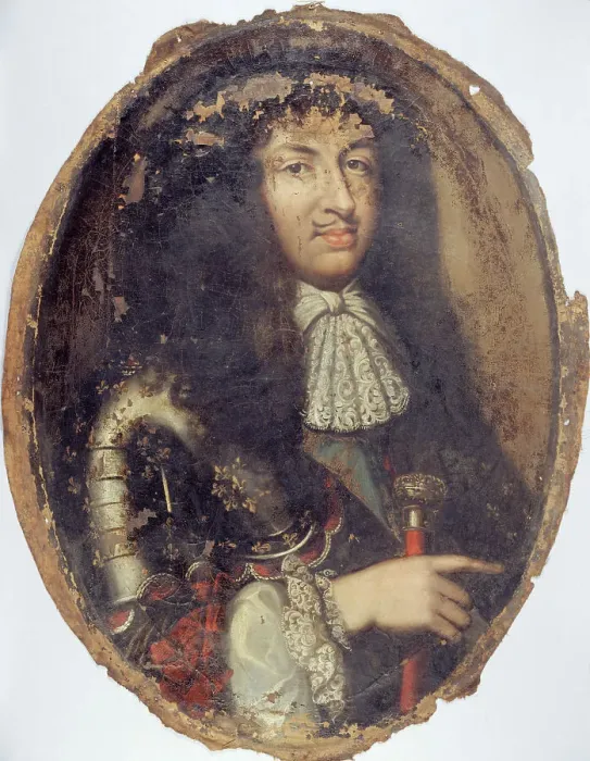 Framed Print : Portrait de Louis XIV (1638-1715), roi de France, c1670. Creator: Ecole Francaise Framed Print : Portrait de Louis XIV (1638-1715), roi de France, c1670. Creator: Ecole Francaise