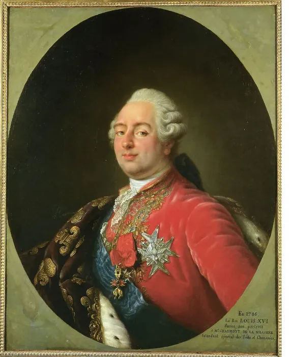 Framed Print : Portrait of Louis XVI (1754-1793), king of France, c1786. Creator: Antoine-Franois Callet Framed Print : Portrait of Louis XVI (1754-1793), king of France, c1786. Creator: Antoine-Franois Callet