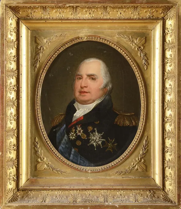 Framed Print : Portrait of Louis XVIII (1755-1824), 1810s Framed Print : Portrait of Louis XVIII (1755-1824), 1810s