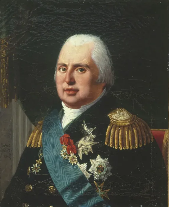 Framed Print : Portrait of Louis XVIII (1755-1824), king of France, 1814. Creator: Robert Lefevre Framed Print : Portrait of Louis XVIII (1755-1824), king of France, 1814. Creator: Robert Lefevre