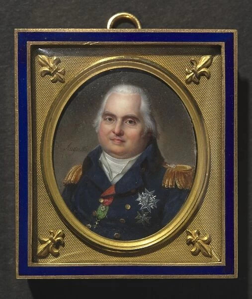 Portrait of Louis XVIII, c. 1822. Creator: Jean-Baptiste Jacques Augustin (French, 1759-1832)