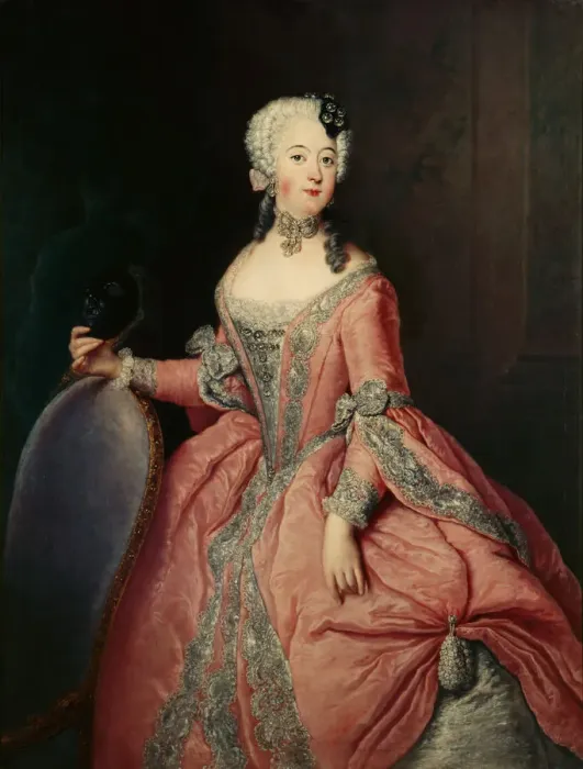 Framed Print : Portrait of Louisa Ulrika of Prussia (1720-1782) with a mask in her hand, ca 1744 Framed Print : Portrait of Louisa Ulrika of Prussia (1720-1782) with a mask in her hand, ca 1744