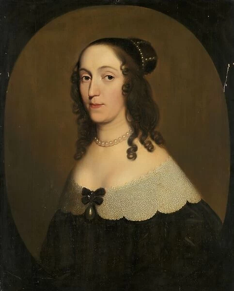 Portrait of Louise Christina (1606-69), Countess of Solms-Braunfels, in or after c.1650. Creator: Workshop of Gerard van Honthorst