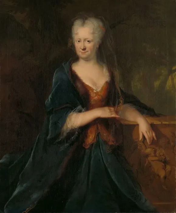 Framed Print : Portrait of Louise Christina Trip, wife of Gerrit Sichterman, 1725. Creator: Cornelis Troost Framed Print : Portrait of Louise Christina Trip, wife of Gerrit Sichterman, 1725. Creator: Cornelis Troost