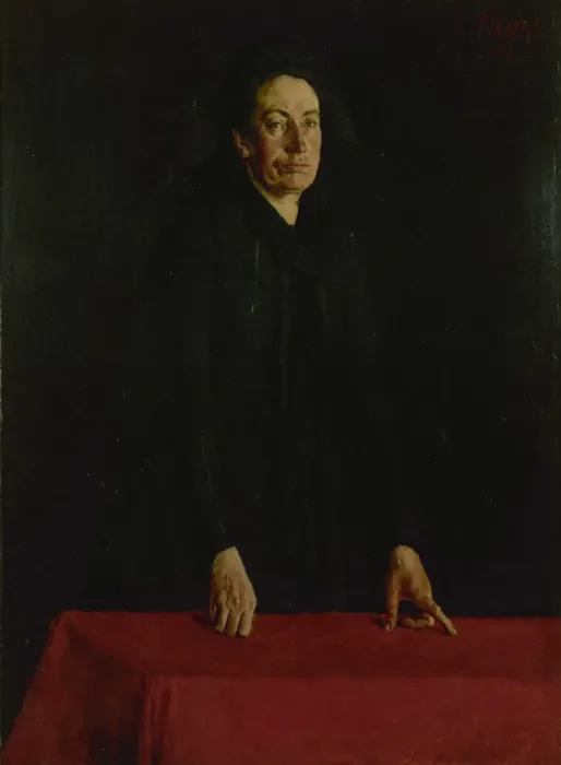 Framed Print : Portrait of Louise Michel (1830-1905), 1882. Creator: Tinayre, Louis (1861-1942) Framed Print : Portrait of Louise Michel (1830-1905), 1882. Creator: Tinayre, Louis (1861-1942)