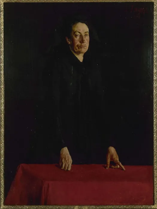 Framed Print : Portrait of Louise Michel (1830-1905), at the podium, 1882. Creator: Louis Tinayre Framed Print : Portrait of Louise Michel (1830-1905), at the podium, 1882. Creator: Louis Tinayre