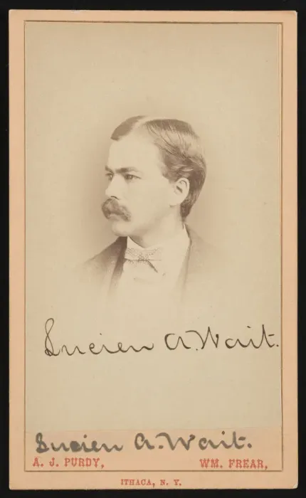 Framed Print : Portrait of Lucien Augustus Wait (1846-1913), 1870s. Creator: Purdy & Frear Framed Print : Portrait of Lucien Augustus Wait (1846-1913), 1870s. Creator: Purdy & Frear