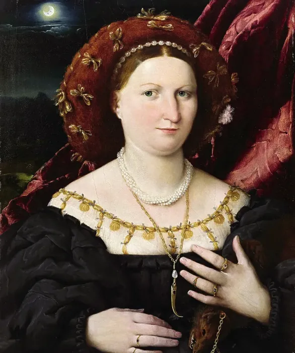 Framed Print : Portrait of Lucina Brembati, ca 1521-1525. Creator: Lotto, Lorenzo (1480-1556) Framed Print : Portrait of Lucina Brembati, ca 1521-1525. Creator: Lotto, Lorenzo (1480-1556)