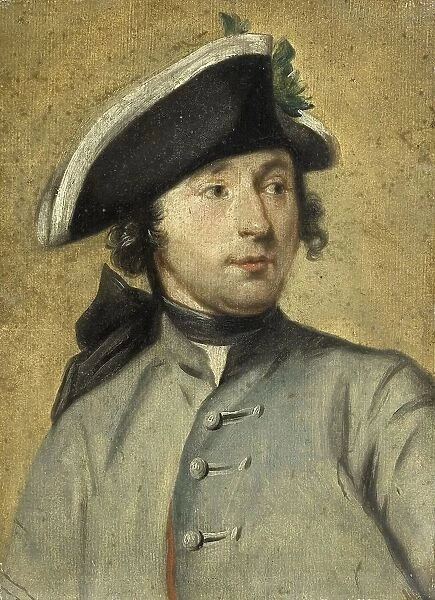 Portrait of Ludolf Backhuysen II, Painter and Dragoon, Grandson of the Marine Painter Ludolf Backhuy Creator: Cornelis Troost