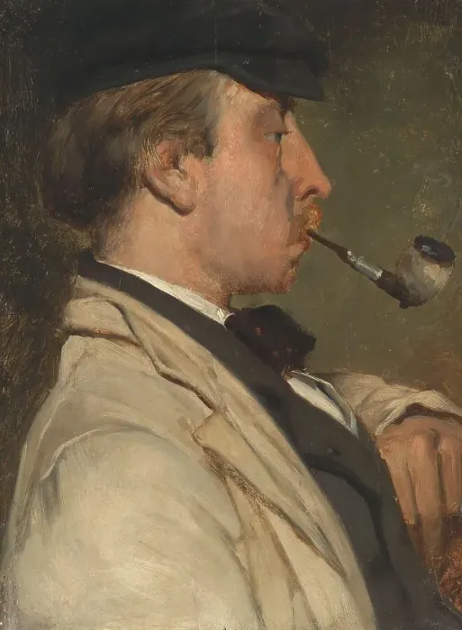 Framed Print : Portrait of Ludwig Casimir ('Louis') Sierig (1834-1919), Painter, 1858. Creator: Matthijs Maris Framed Print : Portrait of Ludwig Casimir ('Louis') Sierig (1834-1919), Painter, 1858. Creator: Matthijs Maris