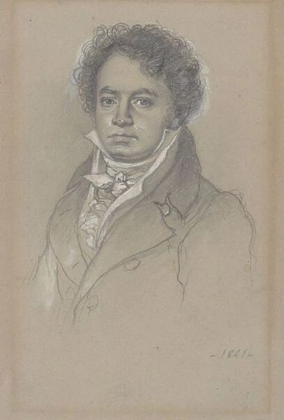 Portrait of Ludwig van Beethoven (1770-1827), 1821