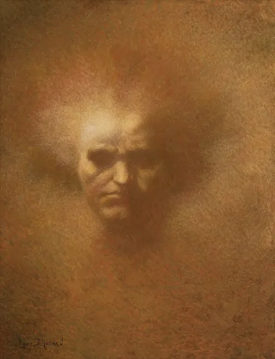 Framed Print : Portrait of Ludwig van Beethoven (1770-1827). Creator: Lévy-Dhurmer, Lucien (1865-1953) Framed Print : Portrait of Ludwig van Beethoven (1770-1827). Creator: Lévy-Dhurmer, Lucien (1865-1953)