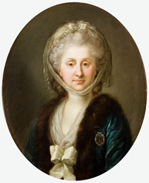 Framed Print : Portrait of Ludwika Zamoyska nee Poniatowska, c1780. Creator: Marcello Bacciarelli Framed Print : Portrait of Ludwika Zamoyska nee Poniatowska, c1780. Creator: Marcello Bacciarelli