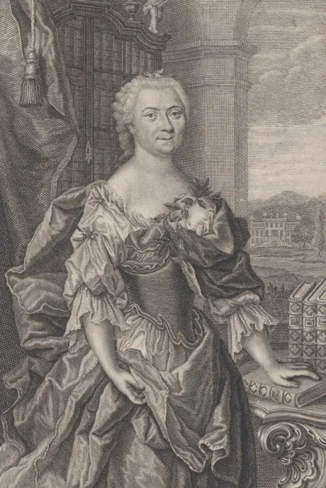 Framed Print : Portrait of Luise Gottsched, 1757. Creator: Johann Martin Bernigeroth Framed Print : Portrait of Luise Gottsched, 1757. Creator: Johann Martin Bernigeroth