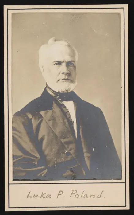 Framed Print : Portrait of Luke Potter Poland (1815-1887), Before 1887. Creator: Unknown Framed Print : Portrait of Luke Potter Poland (1815-1887), Before 1887. Creator: Unknown
