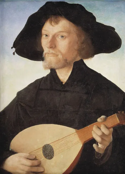 Framed Print : Portrait of a Lute Player, 1510-1562. Creators: Christoph Amberger, Jan van Scorel, Hans Holbein the Younger Framed Print : Portrait of a Lute Player, 1510-1562. Creators: Christoph Amberger, Jan van Scorel, Hans Holbein the Younger