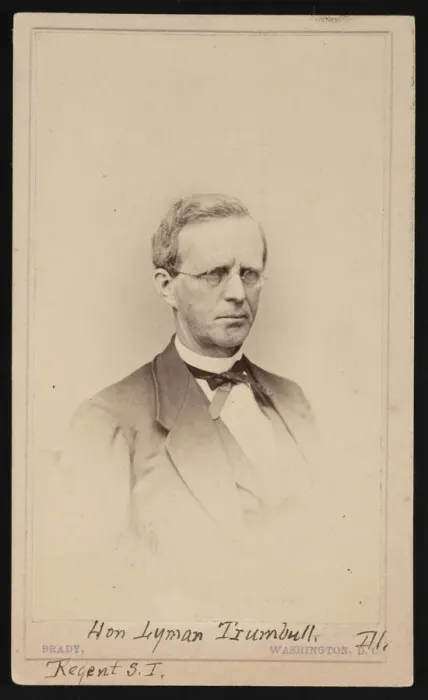 Framed Print : Portrait of Lyman Trumbull (1813-1896), Between 1862 and 1869 Framed Print : Portrait of Lyman Trumbull (1813-1896), Between 1862 and 1869