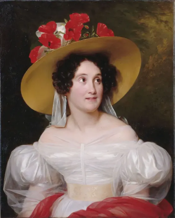 Framed Print : Portrait of Madame Arachequesne, 1831. Creator: Hersent, Louis (1777-1860) Framed Print : Portrait of Madame Arachequesne, 1831. Creator: Hersent, Louis (1777-1860)