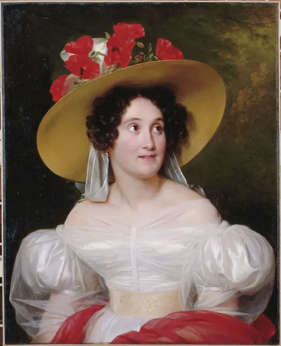 Framed Print : Portrait of Madame Arachequesne, 1831. Creator: Louis Hersent Framed Print : Portrait of Madame Arachequesne, 1831. Creator: Louis Hersent