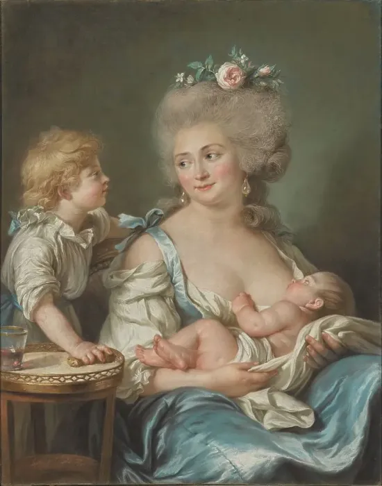 Framed Print : Portrait of Madame Charles Mitoire with Her Children, 1783. Creator: Adelaide Labille-Guiard Framed Print : Portrait of Madame Charles Mitoire with Her Children, 1783. Creator: Adelaide Labille-Guiard