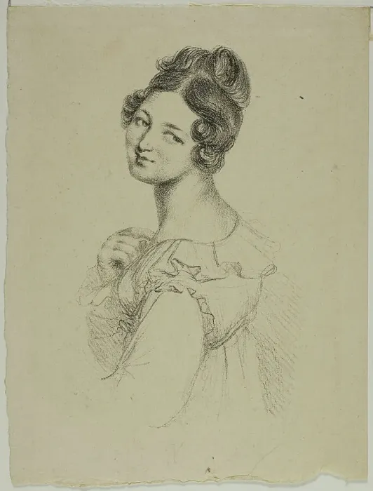 Framed Print : Portrait of Madame Giacomelli, 1817–20. Creator: Vivant Denon Framed Print : Portrait of Madame Giacomelli, 1817–20. Creator: Vivant Denon