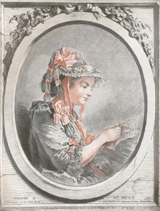 Framed Print : Portrait of Madame Huet, c1773. Artist: Gilles Demarteau Framed Print : Portrait of Madame Huet, c1773. Artist: Gilles Demarteau