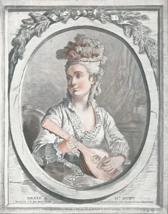 Framed Print : Portrait of Madame Huet, c18th century. Artist: Gilles Demarteau Framed Print : Portrait of Madame Huet, c18th century. Artist: Gilles Demarteau