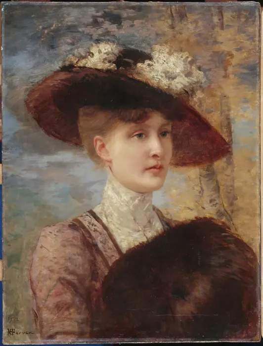 Framed Print : Portrait de Madame de Lorgeril, 1902. Creator: Henri Gervex Framed Print : Portrait de Madame de Lorgeril, 1902. Creator: Henri Gervex
