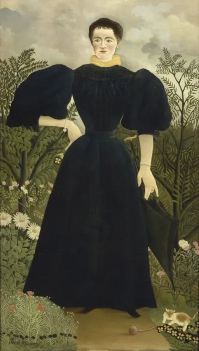 Framed Print : Portrait of Madame M, 1895-1897. Artist: Rousseau, Henri Julien Felix (1844-1910) Framed Print : Portrait of Madame M, 1895-1897. Artist: Rousseau, Henri Julien Felix (1844-1910)