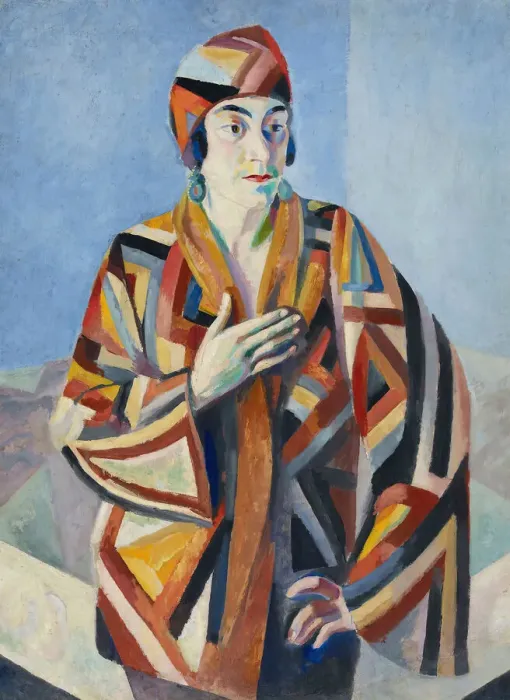 Framed Print : Portrait de Madame Mandel, 1923. Creator: Delaunay, Robert (1885-1941) Framed Print : Portrait de Madame Mandel, 1923. Creator: Delaunay, Robert (1885-1941)