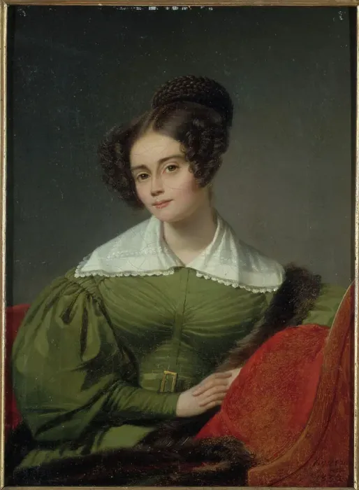 Framed Print : Portrait of Madame Rathelot, 1832. Creator: Pierre-Roch Vigneron Framed Print : Portrait of Madame Rathelot, 1832. Creator: Pierre-Roch Vigneron