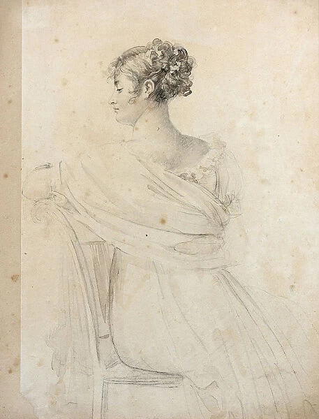 Portrait of Madame Recamier (1777-1849). Creator: Gerard, Francois Pascal Simon